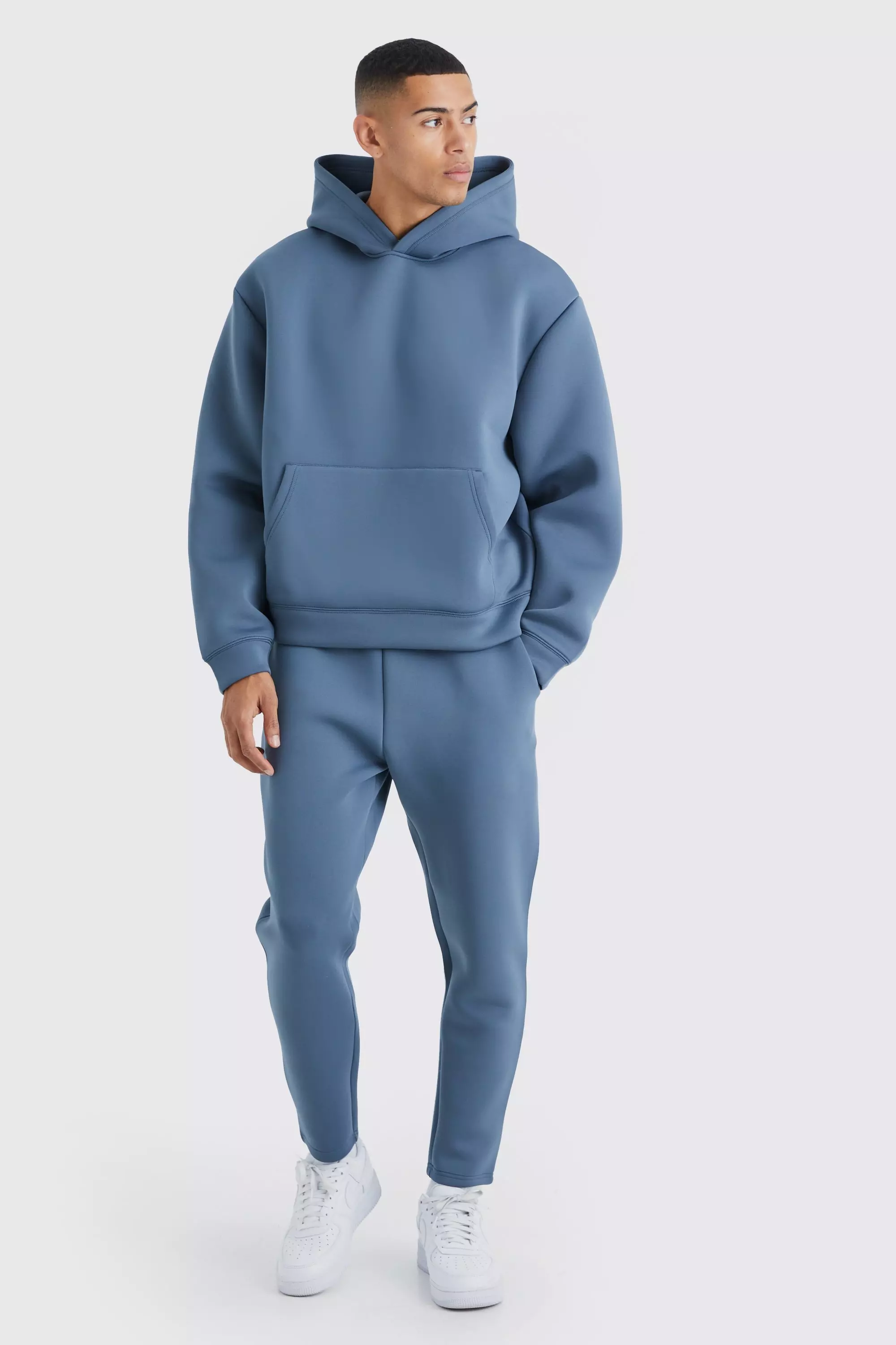 Boohooman blue tracksuit shop